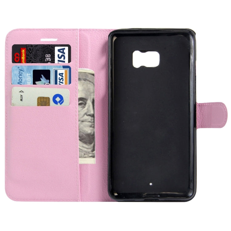 For HTC U Ultra / HTC Ocean Note Litchi Texture Horizontal Flip Leather Case with Magnetic Buckle & Holder & Card Slots & Wallet