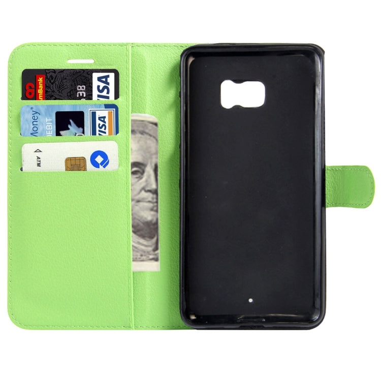 For HTC U Ultra / HTC Ocean Note Litchi Texture Horizontal Flip Leather Case with Magnetic Buckle & Holder & Card Slots & Wallet