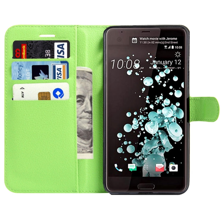 For HTC U Ultra / HTC Ocean Note Litchi Texture Horizontal Flip Leather Case with Magnetic Buckle & Holder & Card Slots & Wallet