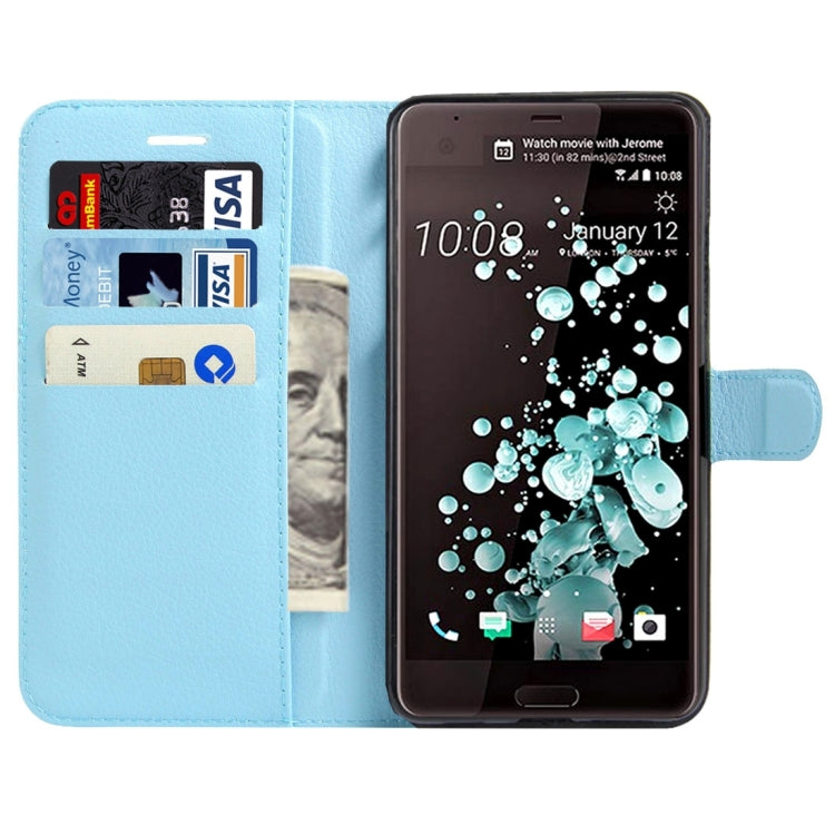 For HTC U Ultra / HTC Ocean Note Litchi Texture Horizontal Flip Leather Case with Magnetic Buckle & Holder & Card Slots & Wallet