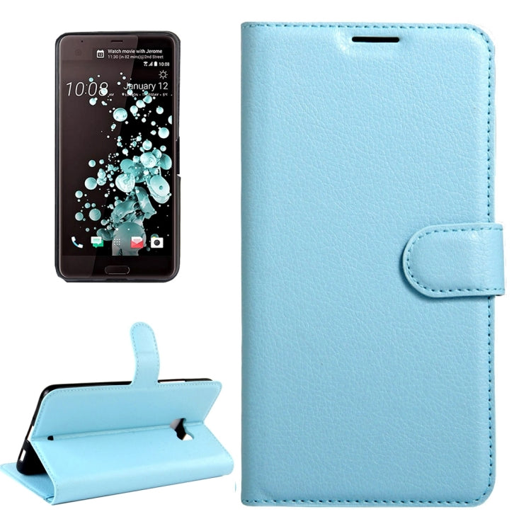 For HTC U Ultra / HTC Ocean Note Litchi Texture Horizontal Flip Leather Case with Magnetic Buckle & Holder & Card Slots & Wallet