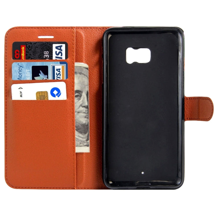 For HTC U Ultra / HTC Ocean Note Litchi Texture Horizontal Flip Leather Case with Magnetic Buckle & Holder & Card Slots & Wallet