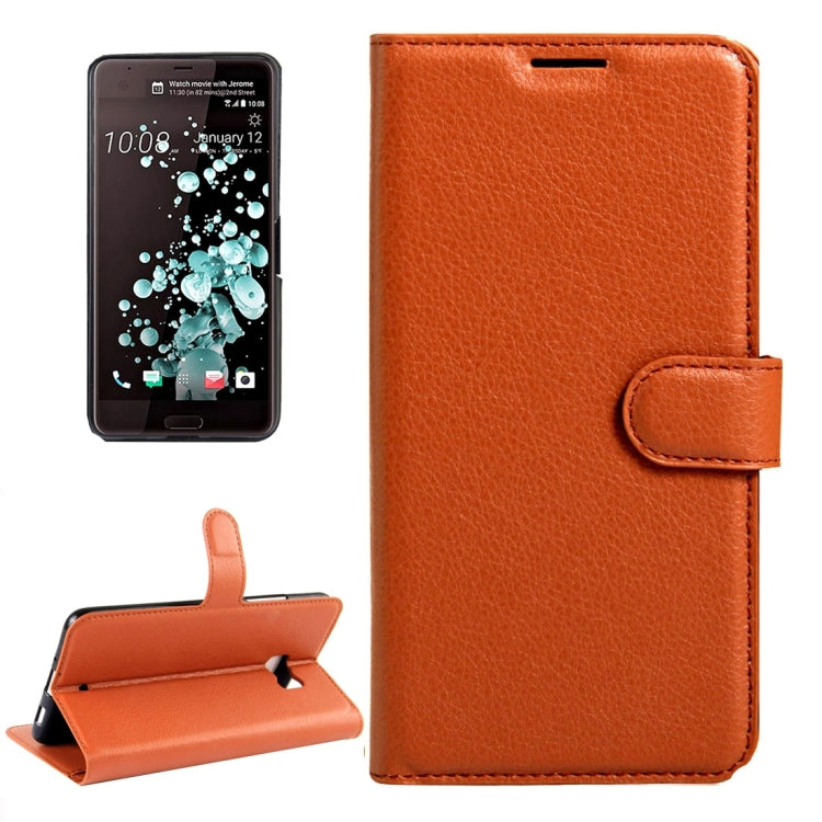 For HTC U Ultra / HTC Ocean Note Litchi Texture Horizontal Flip Leather Case with Magnetic Buckle & Holder & Card Slots & Wallet