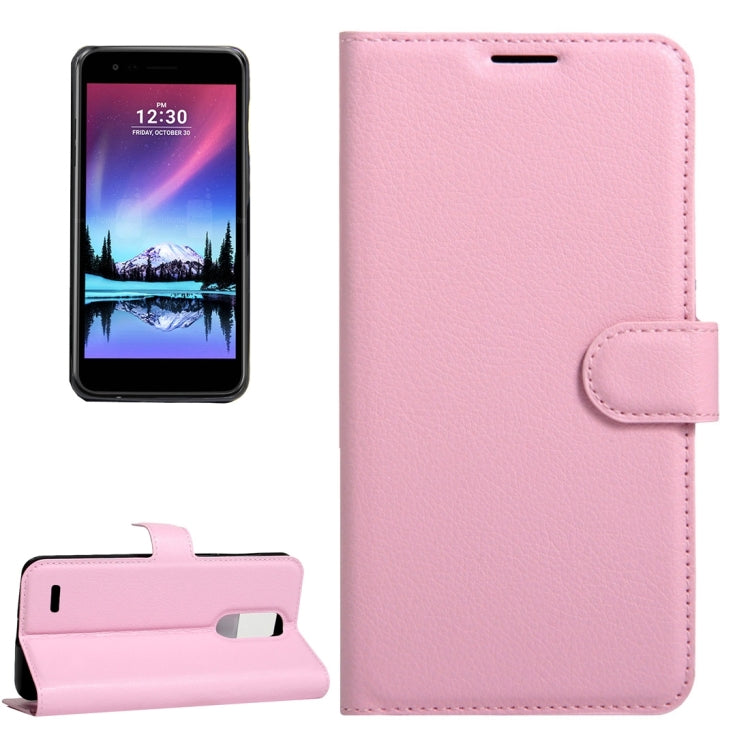 For LG K10 (2017) (EU Version) Litchi Texture Horizontal Flip Leather Case with Magnetic Buckle & Holder & Card Slots & Wallet