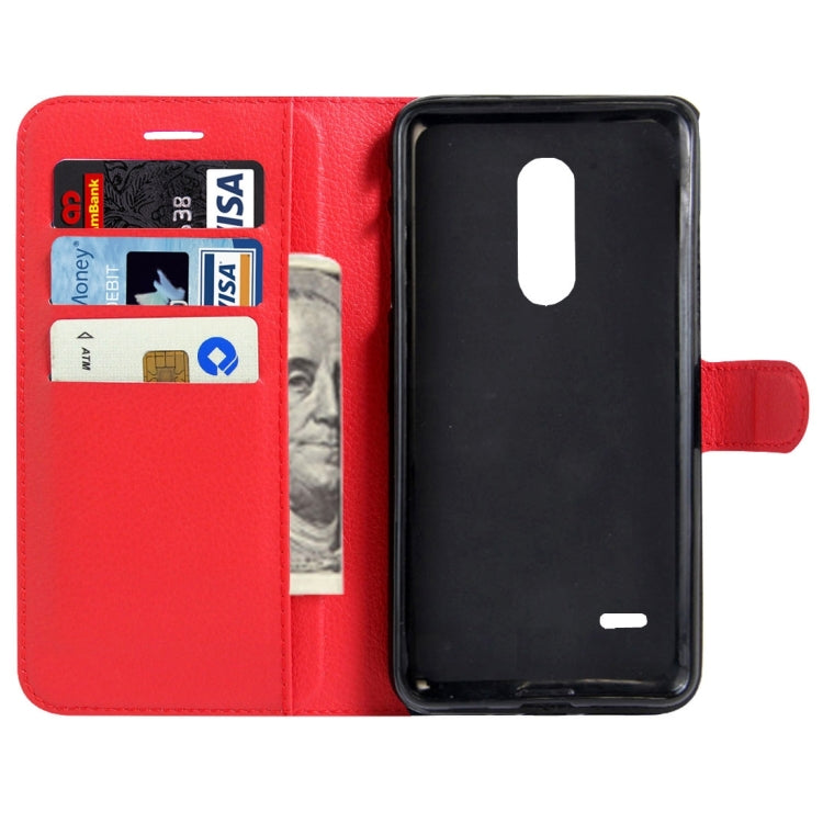 For LG K10 (2017) (EU Version) Litchi Texture Horizontal Flip Leather Case with Magnetic Buckle & Holder & Card Slots & Wallet