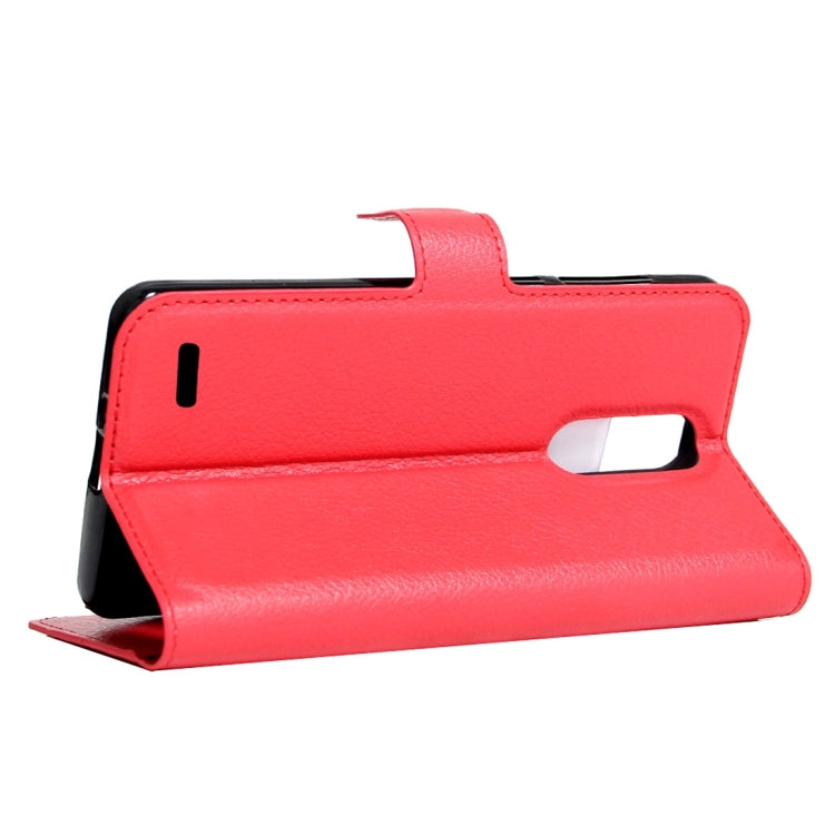 For LG K10 (2017) (EU Version) Litchi Texture Horizontal Flip Leather Case with Magnetic Buckle & Holder & Card Slots & Wallet