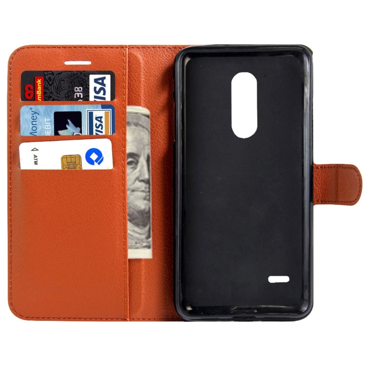 For LG K10 (2017) (EU Version) Litchi Texture Horizontal Flip Leather Case with Magnetic Buckle & Holder & Card Slots & Wallet