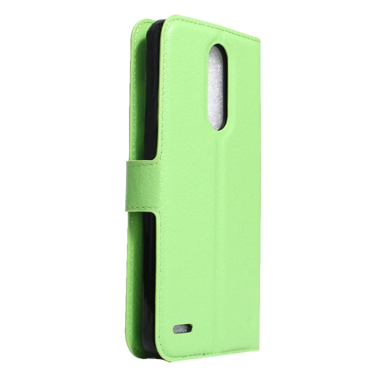 For LG K8 (2017) EU Version Litchi Texture Horizontal Flip Leather Case with Magnetic Buckle & Holder & Card Slots & Wallet