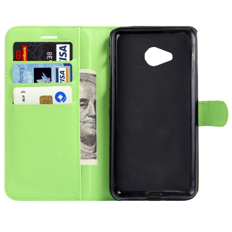 For HTC U Play Litchi Texture Horizontal Flip Leather Case with Magnetic Buckle & Holder & Card Slots & Wallet