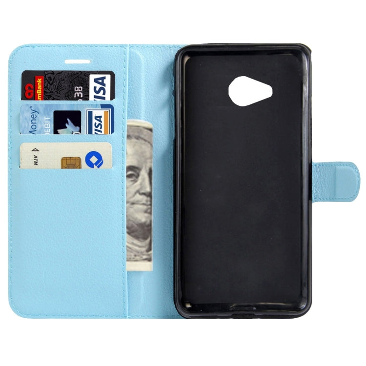 For HTC U Play Litchi Texture Horizontal Flip Leather Case with Magnetic Buckle & Holder & Card Slots & Wallet