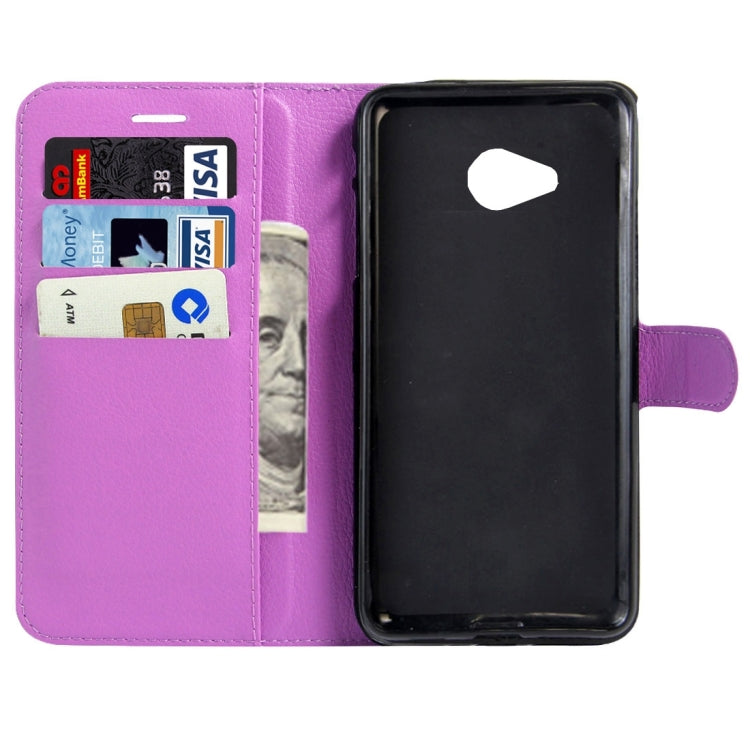 For HTC U Play Litchi Texture Horizontal Flip Leather Case with Magnetic Buckle & Holder & Card Slots & Wallet