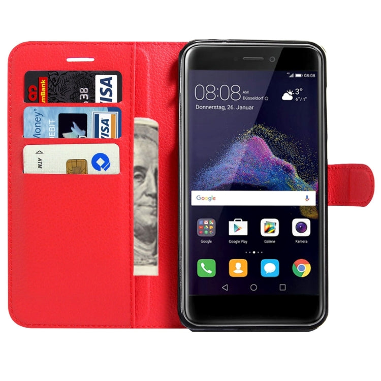 For Huawei  P8 Lite (2017) & P9 Lite (2017) & Honor 8 Lite Litchi Texture Horizontal Flip Leather Case with Magnetic Buckle & Holder & Card Slots & Wallet