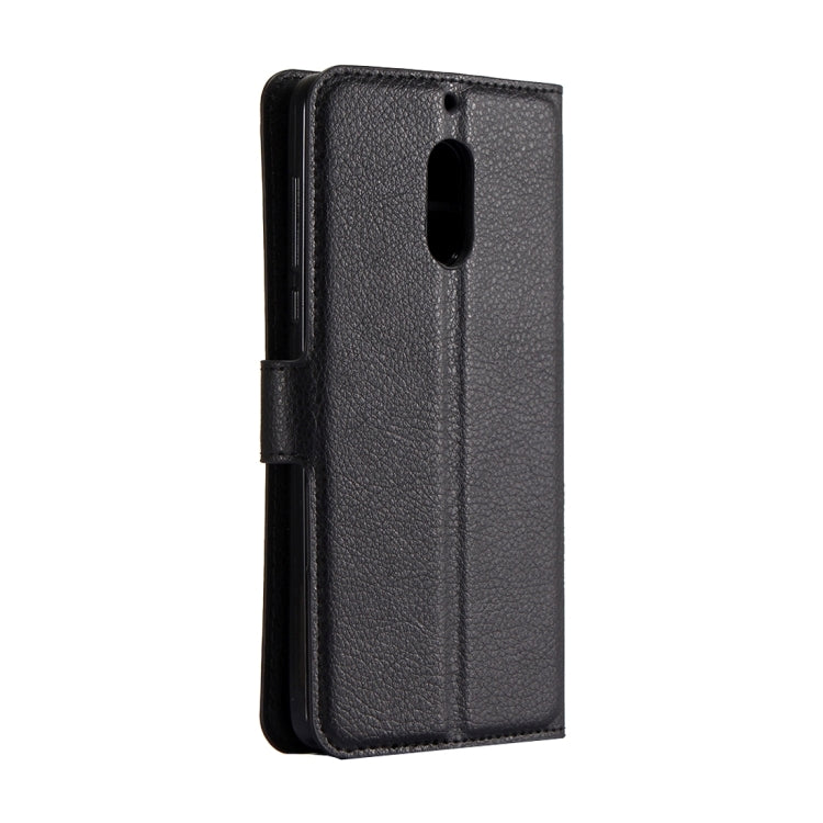 For Nokia 6 Litchi Texture Horizontal Flip Leather Case with Magnetic Buckle & Holder & Card Slots & Wallet