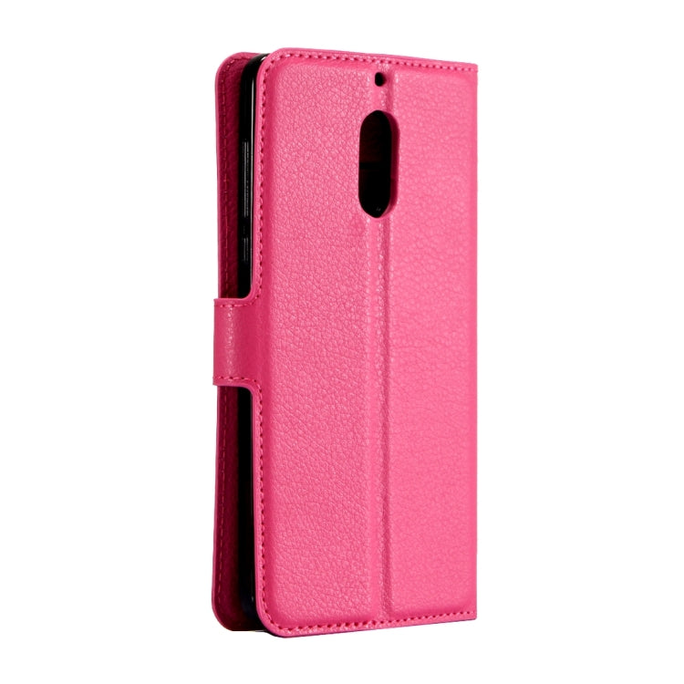 For Nokia 6 Litchi Texture Horizontal Flip Leather Case with Magnetic Buckle & Holder & Card Slots & Wallet