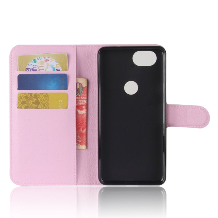 For Google Pixel 2 Litchi Texture Horizontal Flip Leather Case with Holder & Card Slots & Wallet