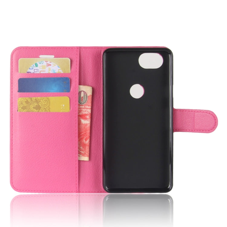 For Google Pixel 2 Litchi Texture Horizontal Flip Leather Case with Holder & Card Slots & Wallet