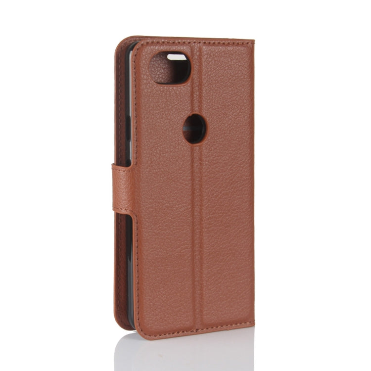 For Google Pixel 2 Litchi Texture Horizontal Flip Leather Case with Holder & Card Slots & Wallet