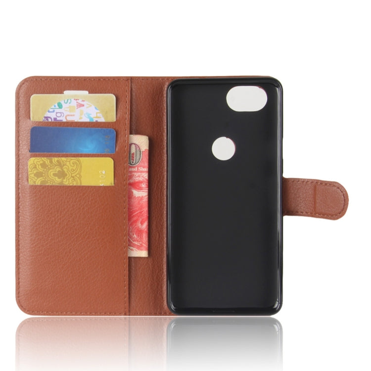 For Google Pixel 2 Litchi Texture Horizontal Flip Leather Case with Holder & Card Slots & Wallet
