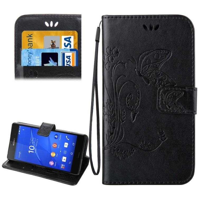 For Sony Xperia Z3 Crazy Horse Texture Printing Horizontal Flip Leather Case with Holder & Card Slots & Wallet & Lanyard