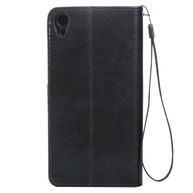For Sony Xperia Z3 Crazy Horse Texture Printing Horizontal Flip Leather Case with Holder & Card Slots & Wallet & Lanyard