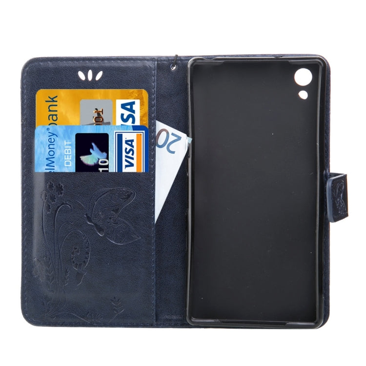 For Sony Xperia Z3 Crazy Horse Texture Printing Horizontal Flip Leather Case with Holder & Card Slots & Wallet & Lanyard