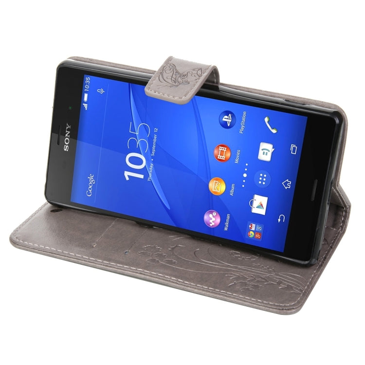 For Sony Xperia Z3 Crazy Horse Texture Printing Horizontal Flip Leather Case with Holder & Card Slots & Wallet & Lanyard