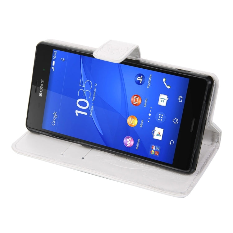 For Sony Xperia Z3 Crazy Horse Texture Printing Horizontal Flip Leather Case with Holder & Card Slots & Wallet & Lanyard