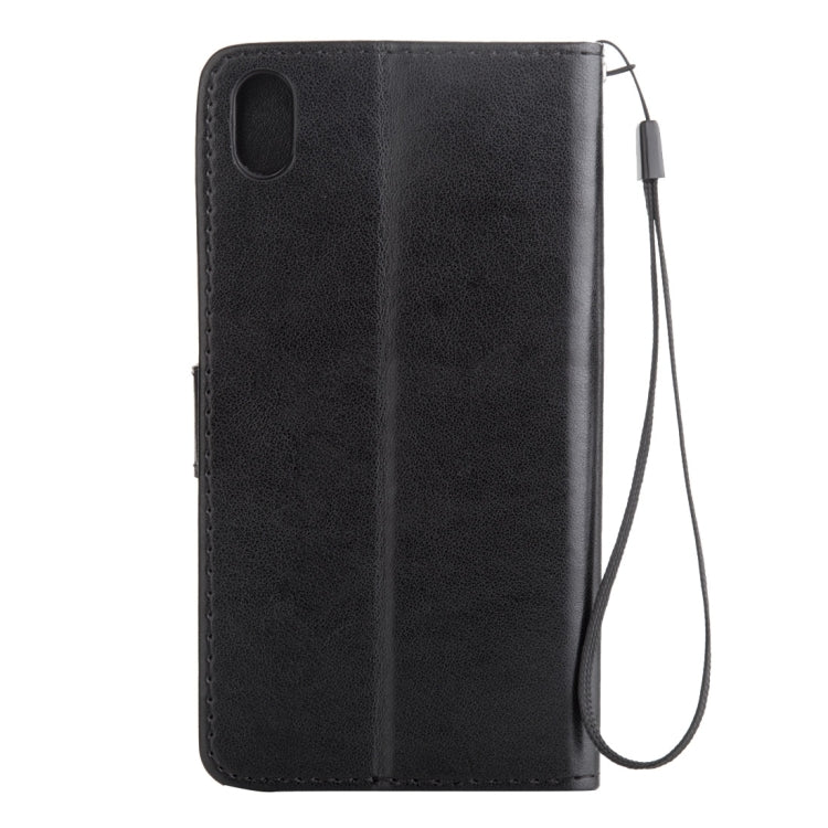 For Sony Xperia Z4 Crazy Horse Texture Printing Horizontal Flip Leather Case with Holder & Card Slots & Wallet & Lanyard