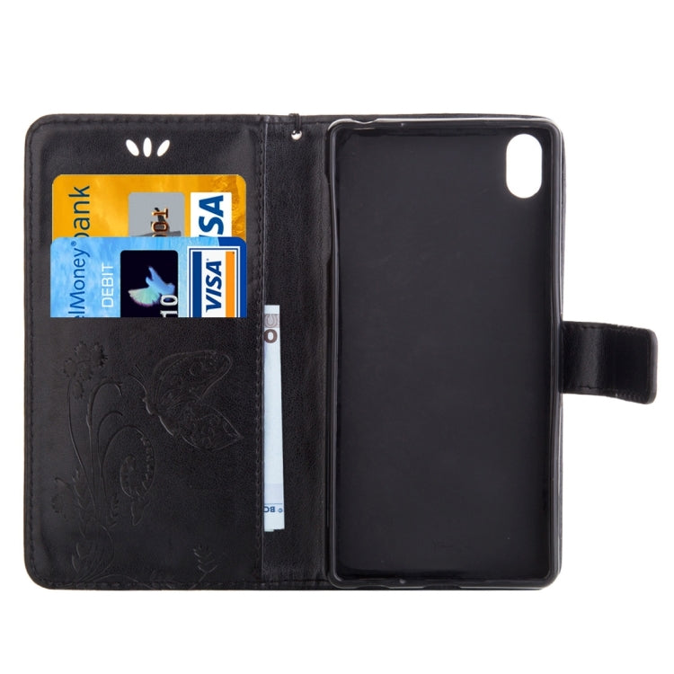 For Sony Xperia Z4 Crazy Horse Texture Printing Horizontal Flip Leather Case with Holder & Card Slots & Wallet & Lanyard