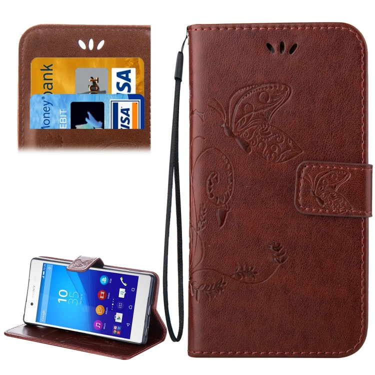 For Sony Xperia Z4 Crazy Horse Texture Printing Horizontal Flip Leather Case with Holder & Card Slots & Wallet & Lanyard