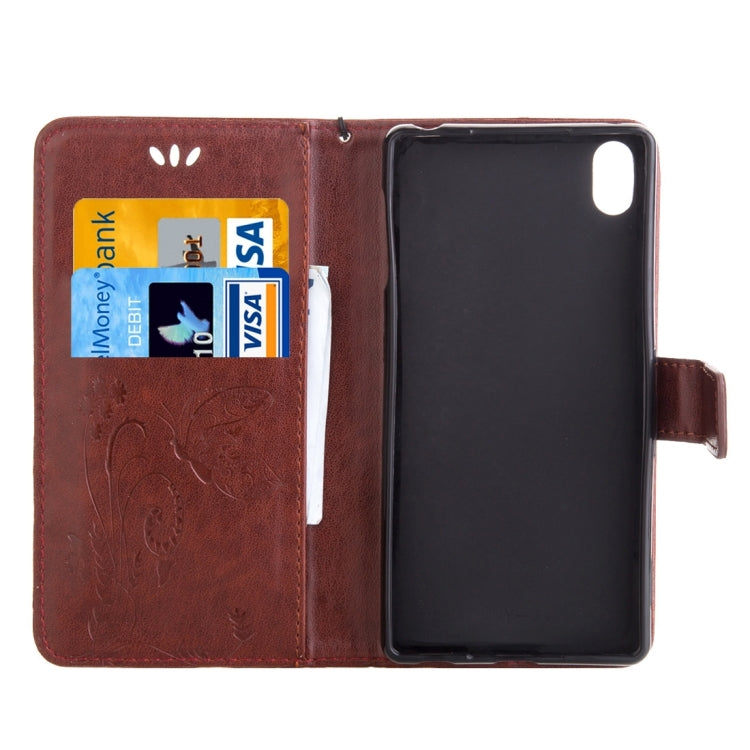 For Sony Xperia Z4 Crazy Horse Texture Printing Horizontal Flip Leather Case with Holder & Card Slots & Wallet & Lanyard