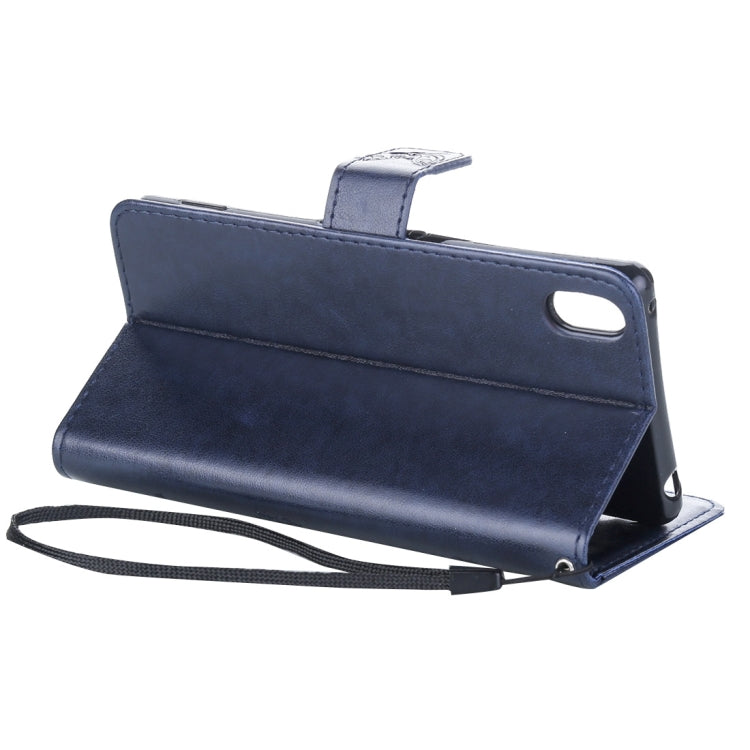 For Sony Xperia Z4 Crazy Horse Texture Printing Horizontal Flip Leather Case with Holder & Card Slots & Wallet & Lanyard