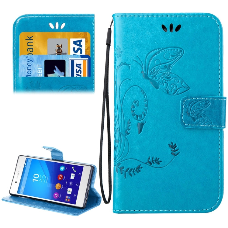 For Sony Xperia Z4 Crazy Horse Texture Printing Horizontal Flip Leather Case with Holder & Card Slots & Wallet & Lanyard