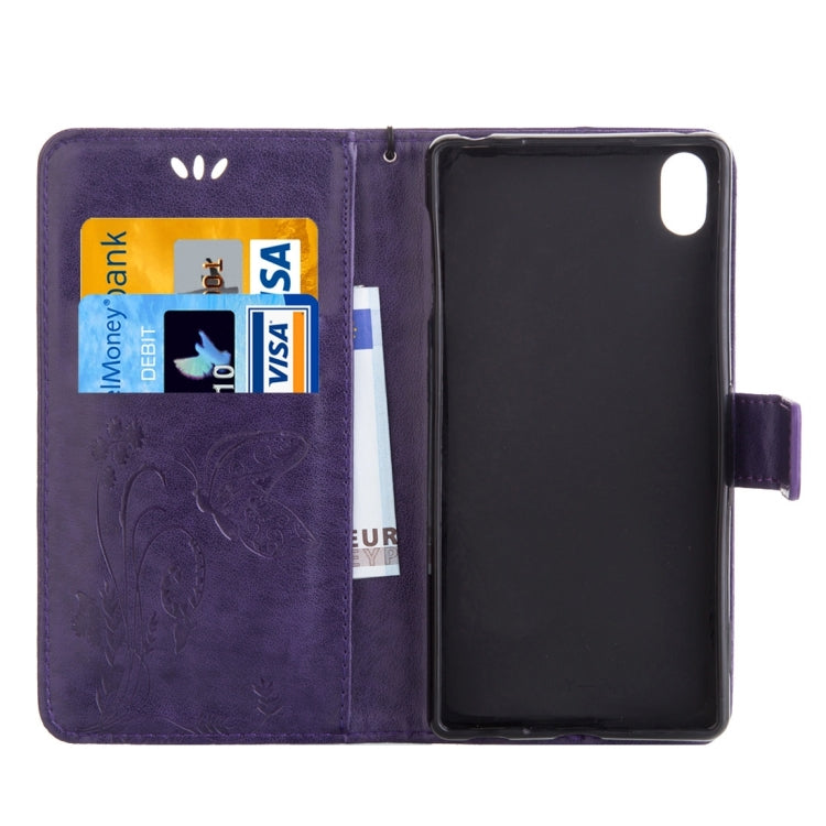 For Sony Xperia Z4 Crazy Horse Texture Printing Horizontal Flip Leather Case with Holder & Card Slots & Wallet & Lanyard