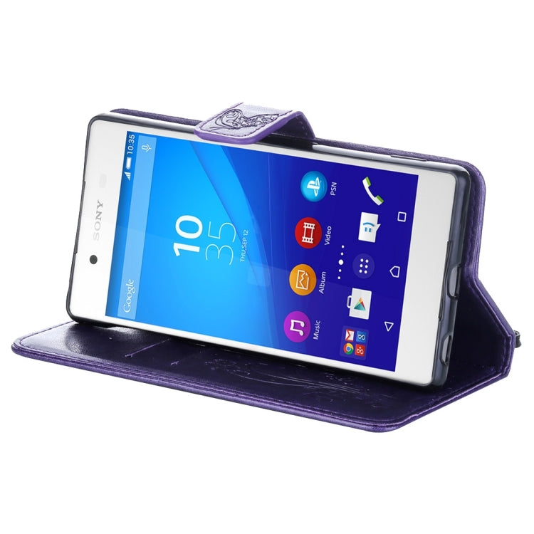 For Sony Xperia Z4 Crazy Horse Texture Printing Horizontal Flip Leather Case with Holder & Card Slots & Wallet & Lanyard