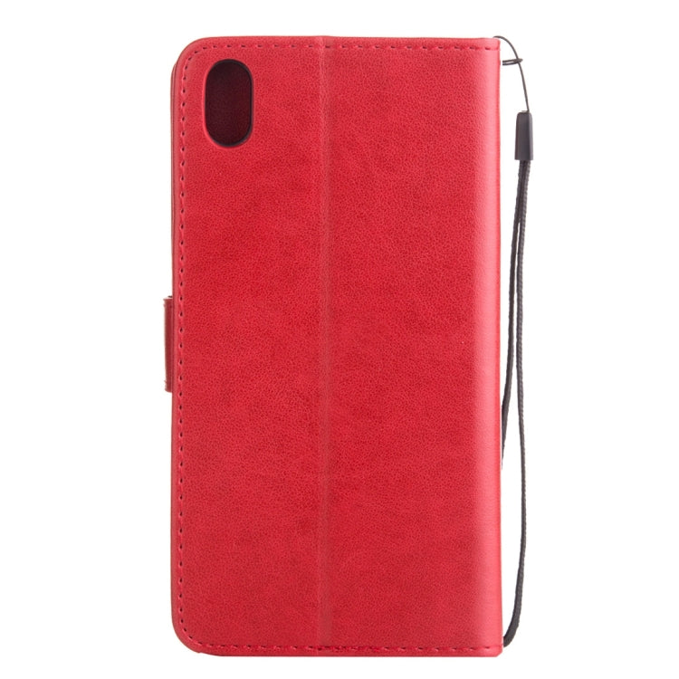 For Sony Xperia Z4 Crazy Horse Texture Printing Horizontal Flip Leather Case with Holder & Card Slots & Wallet & Lanyard