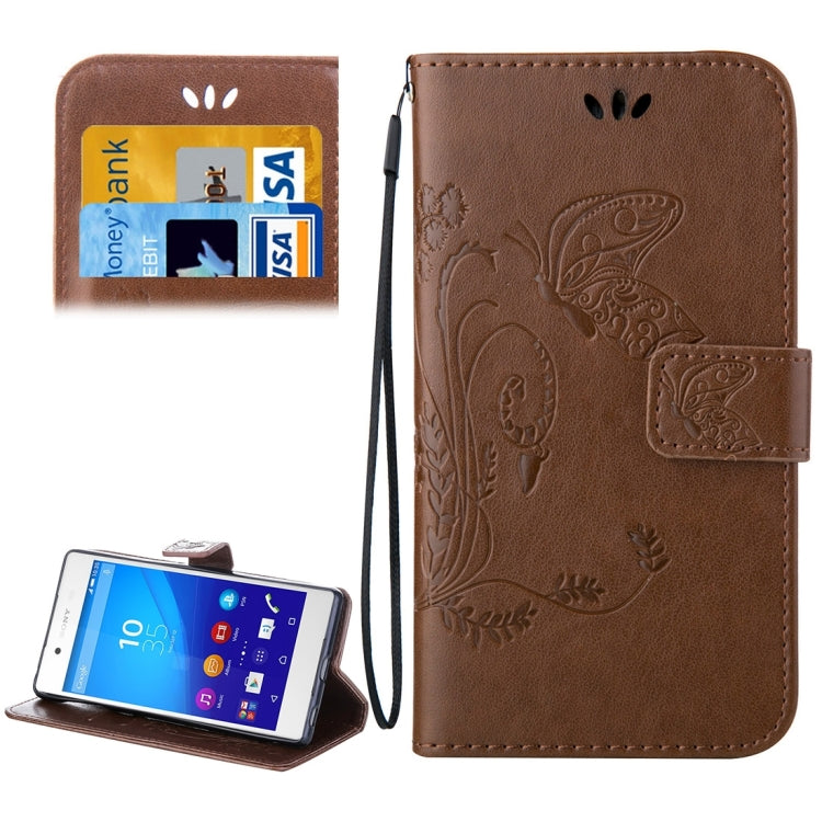 For Sony Xperia Z4 Crazy Horse Texture Printing Horizontal Flip Leather Case with Holder & Card Slots & Wallet & Lanyard