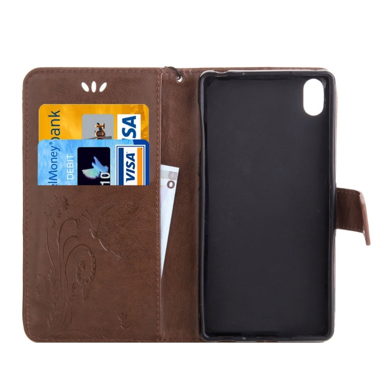 For Sony Xperia Z4 Crazy Horse Texture Printing Horizontal Flip Leather Case with Holder & Card Slots & Wallet & Lanyard