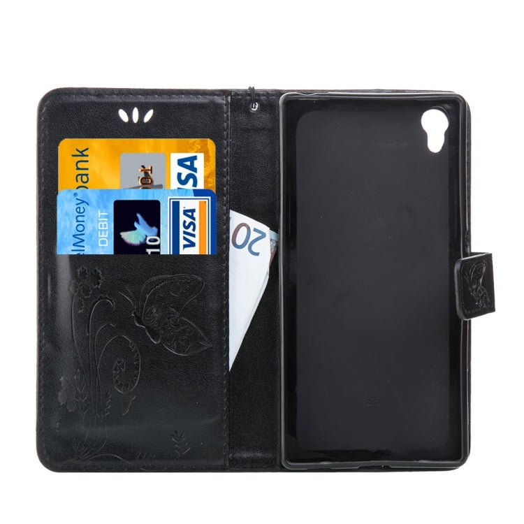 For Sony Xperia Z5 Crazy Horse Texture Printing Horizontal Flip Leather Case with Holder & Card Slots & Wallet & Lanyard