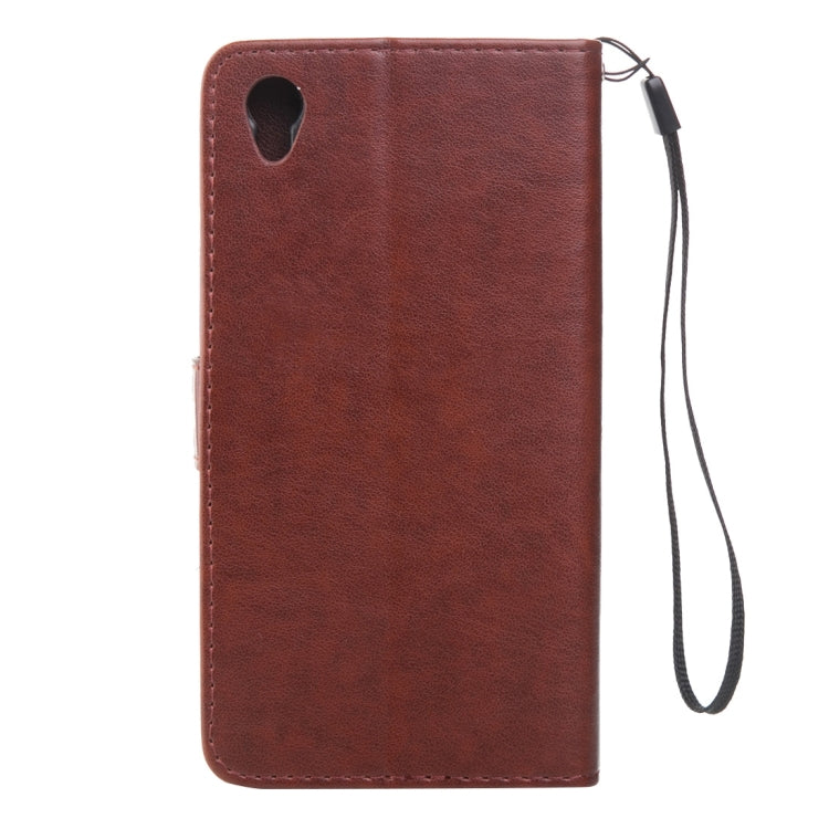 For Sony Xperia Z5 Crazy Horse Texture Printing Horizontal Flip Leather Case with Holder & Card Slots & Wallet & Lanyard