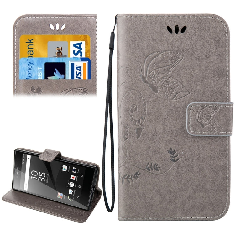 For Sony Xperia Z5 Crazy Horse Texture Printing Horizontal Flip Leather Case with Holder & Card Slots & Wallet & Lanyard