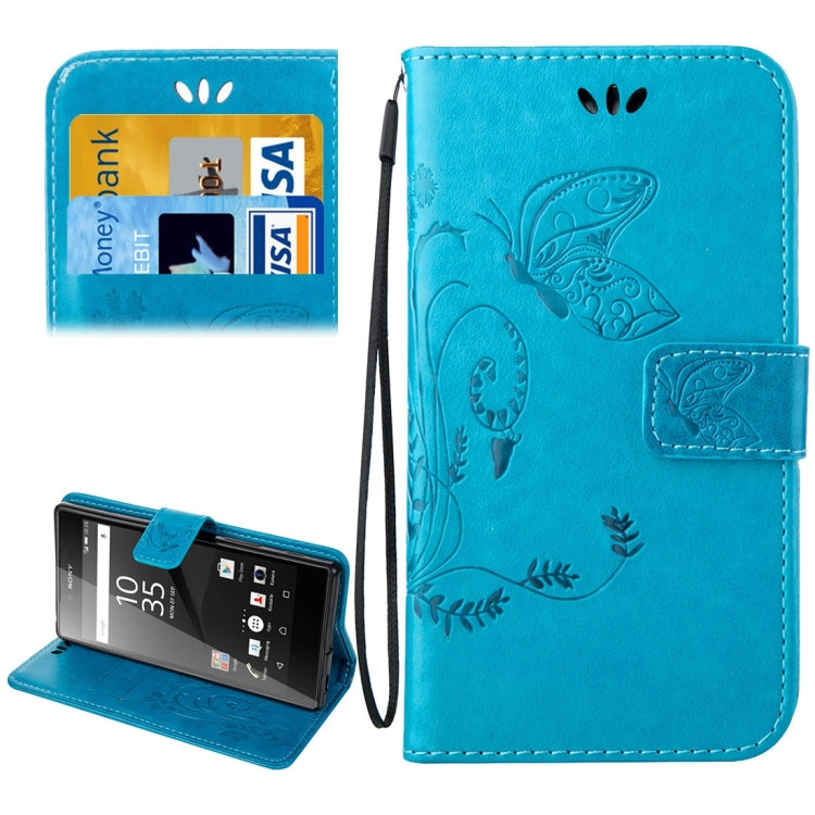 For Sony Xperia Z5 Crazy Horse Texture Printing Horizontal Flip Leather Case with Holder & Card Slots & Wallet & Lanyard