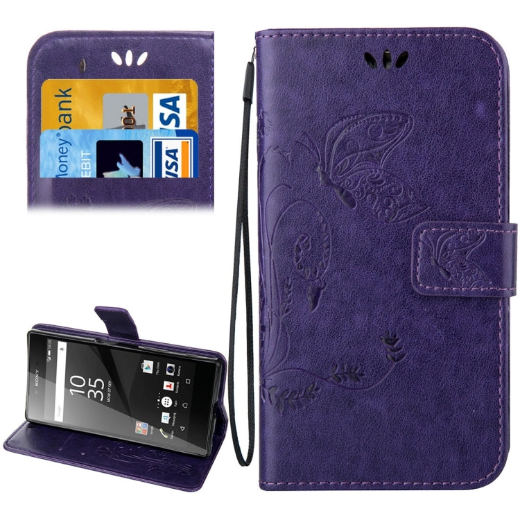 For Sony Xperia Z5 Crazy Horse Texture Printing Horizontal Flip Leather Case with Holder & Card Slots & Wallet & Lanyard