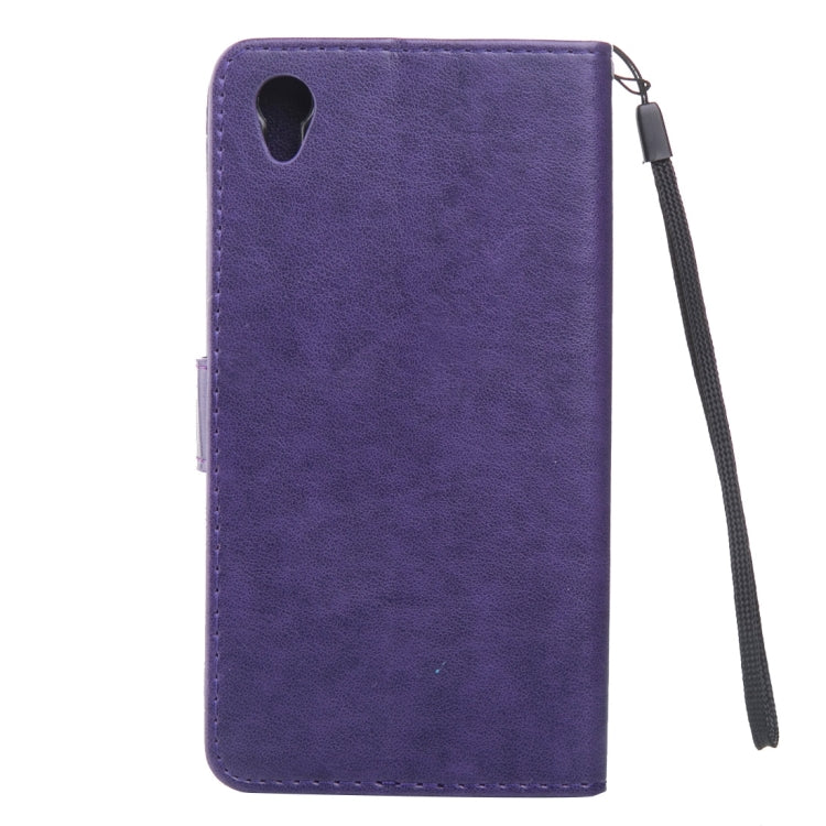 For Sony Xperia Z5 Crazy Horse Texture Printing Horizontal Flip Leather Case with Holder & Card Slots & Wallet & Lanyard