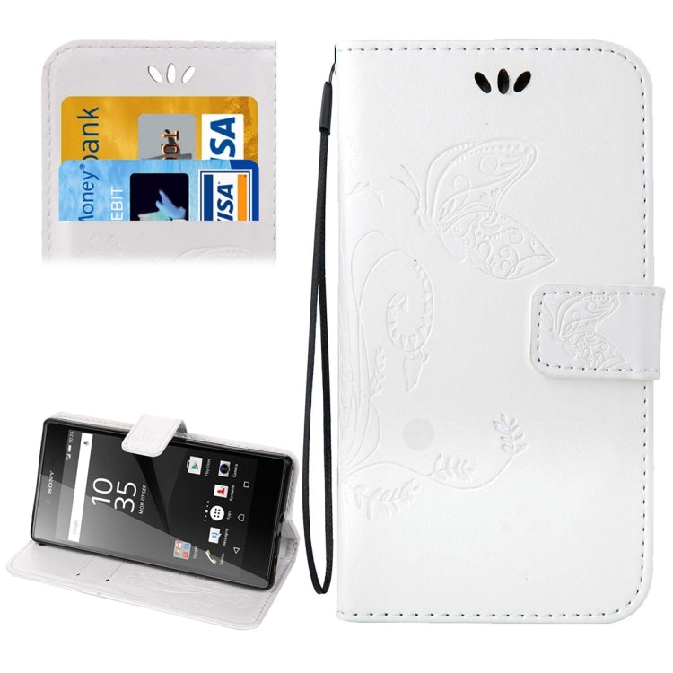 For Sony Xperia Z5 Crazy Horse Texture Printing Horizontal Flip Leather Case with Holder & Card Slots & Wallet & Lanyard