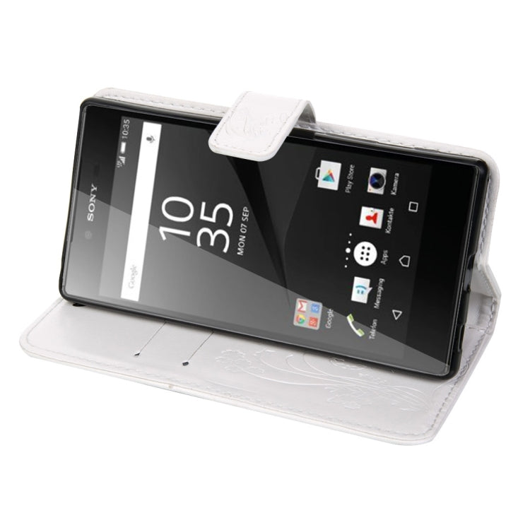 For Sony Xperia Z5 Crazy Horse Texture Printing Horizontal Flip Leather Case with Holder & Card Slots & Wallet & Lanyard