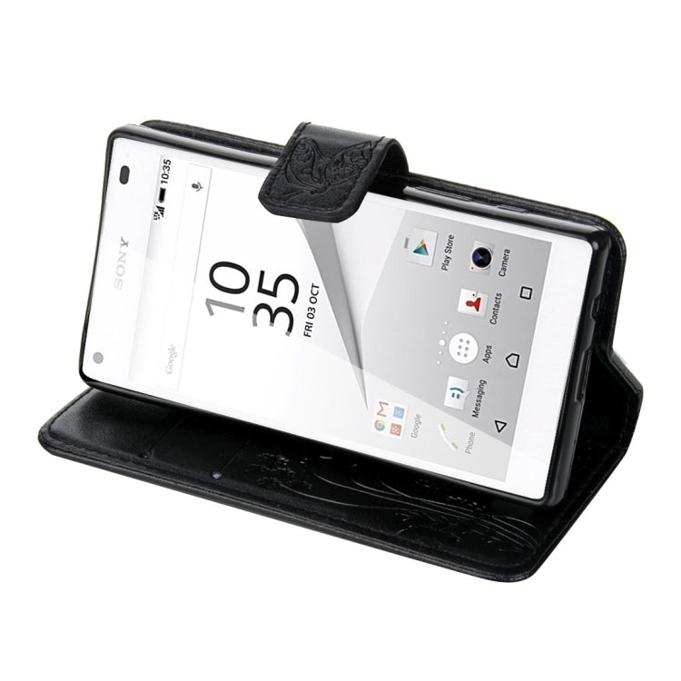 For Sony Xperia Z5 Mini Crazy Horse Texture Printing Horizontal Flip Leather Case with Holder & Card Slots & Wallet & Lanyard