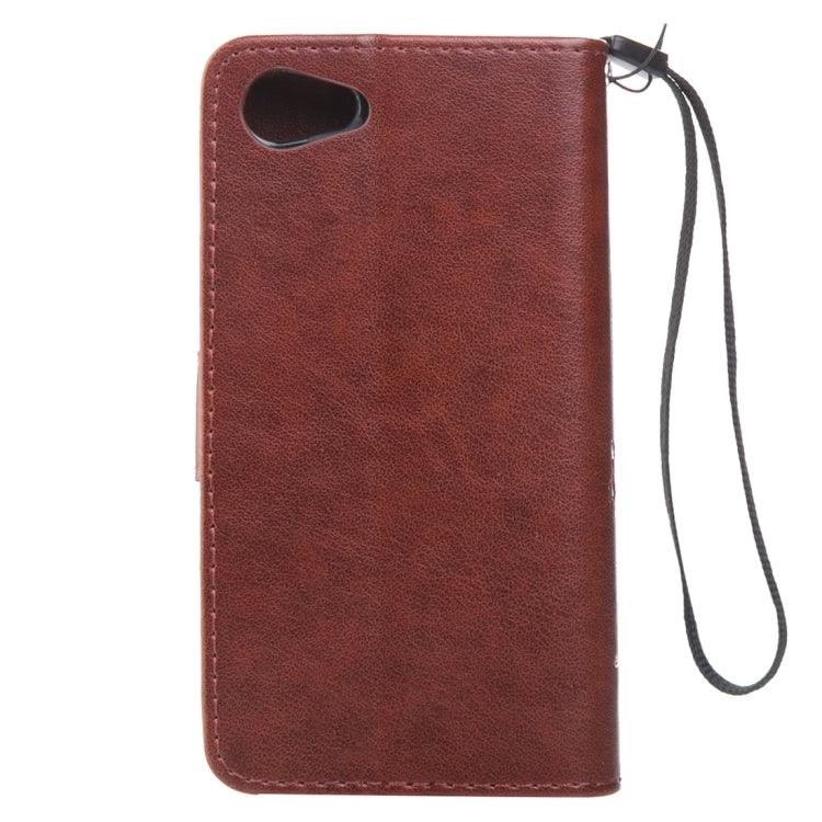 For Sony Xperia Z5 Mini Crazy Horse Texture Printing Horizontal Flip Leather Case with Holder & Card Slots & Wallet & Lanyard
