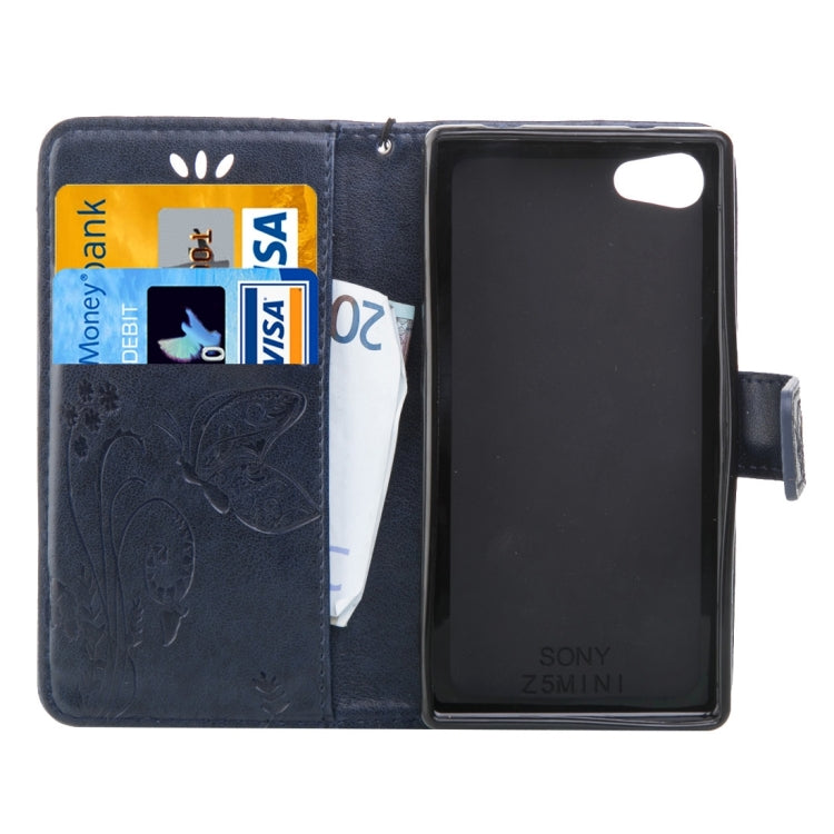 For Sony Xperia Z5 Mini Crazy Horse Texture Printing Horizontal Flip Leather Case with Holder & Card Slots & Wallet & Lanyard