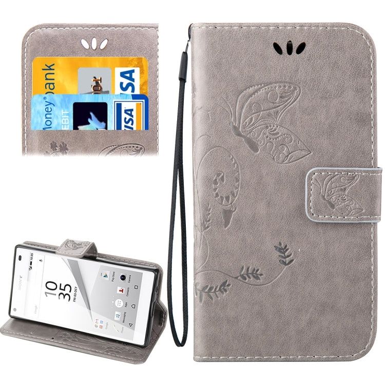 For Sony Xperia Z5 Mini Crazy Horse Texture Printing Horizontal Flip Leather Case with Holder & Card Slots & Wallet & Lanyard